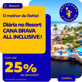 Diária no Resort  CANA BRAVA ALL INCLUSIVE ! 