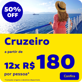 Cruzeiro a partir de 12x de R$180 por pessoa