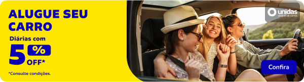 Alugue seu carro diárias com 5% OFF*