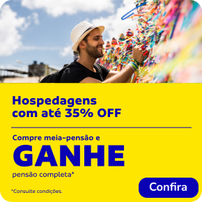 Hospedagens com até 35% OFF