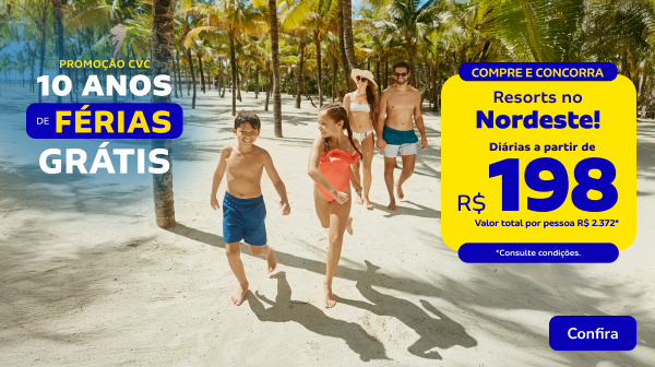 Resorts no Nordeste - Diárias a partir de 198