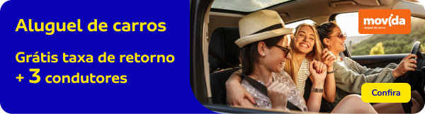 MOVIDA - Grátis Taxa de retorno + 3 condutores