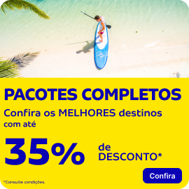 Confira os MELHORES destinos com até 35% OFF 