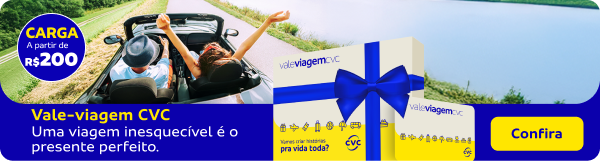 Vale-viagem CVC - Uma viagem inesquecível é o presente perfeito