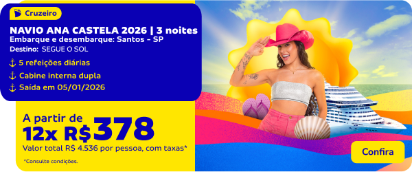 NAVIO ANA CASTELA 2026 | 3 noites 