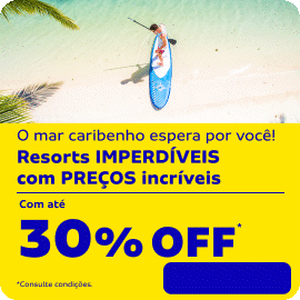 O mar caribenho espera por você! Resorts IMPERDÍVEIS com PREÇOS incríveis 