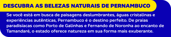 Descubra as belezas naturais de Pernambuco 