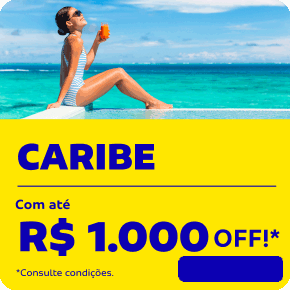 Caribe com até R$ 1.000 OFF