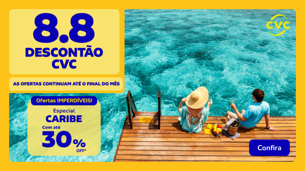 Especial Caribe com até 30% OFF 