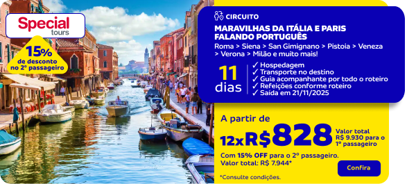 MARAVILHAS DA ITÁLIA E PARIS FALANDO PORTUGUÊS