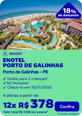 4 diárias no ENOTEL PORTO DE GALINHAS 