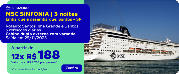 MSC Sinfonia | 3 noites