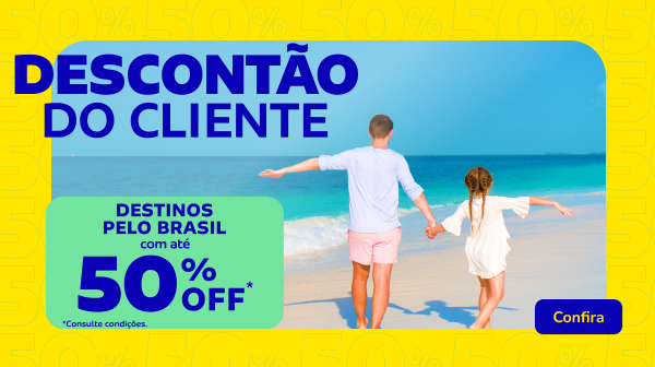 Destinos pelo Brasil com até 50% OFF