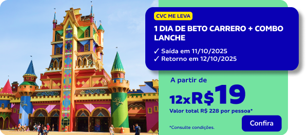 01 DIA DE BETO CARRERO + COMBO LANCHE