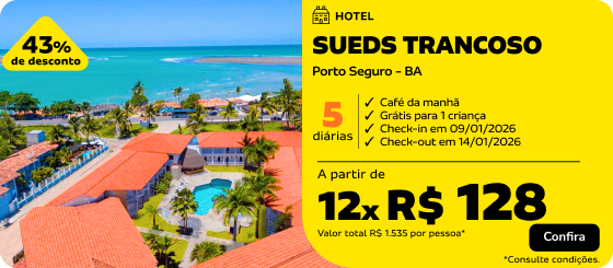 5 Diárias no SUEDS TRANCOSO
