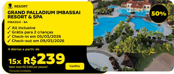 GRAND PALLADIUM IMBASSAI RESORT & SPA  IMBASSAÍ - BA