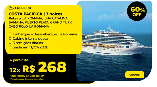 COSTA PACIFICA | 7 noites 