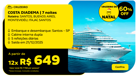 COSTA DIADEMA | 7 noites 