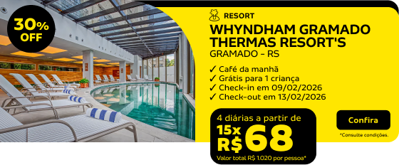 4 DIÁRIAS NO WHYNDHAM GRAMADO THERMAS RESORT'S 