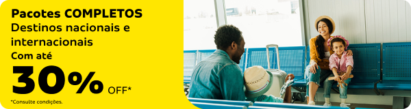 Destinos Nacionais e Internacionais com até 30%OFF 