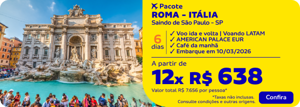 ROMA - ITÁLIA | 6 dias