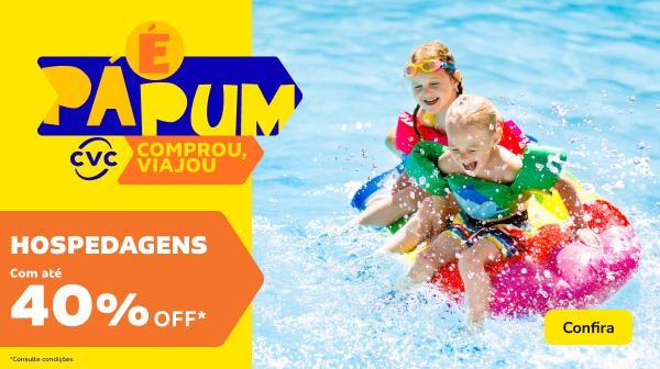 Hospedagens com até 40% OFF