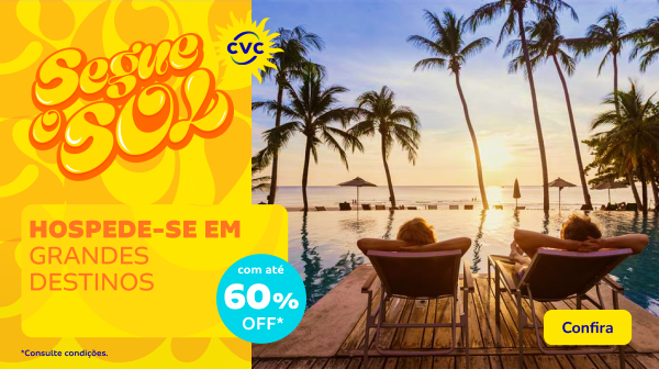 HOSPEDAGENS COM ATÉ 60%off