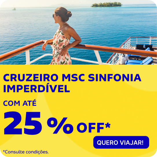 CRUZEIRO MSC SINFONIA IMPERDÍVEL