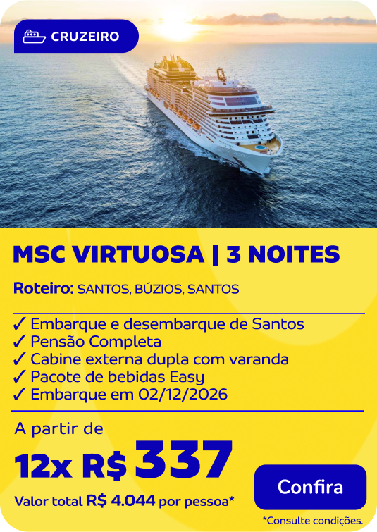 MSC VIRTUOSA | 3 noites