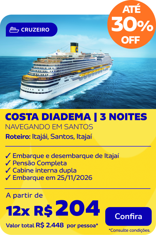 Costa Diadema | 3 noites