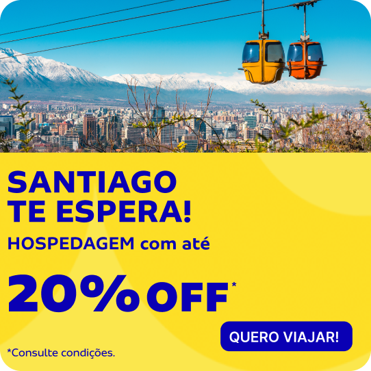 SANTIAGO TE ESPERA! HOSPEDAGEM com até 20%OFF