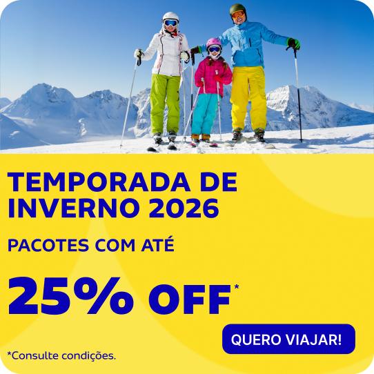 TEMPORADA DE INVERNO 2026 - PACOTES COM ATÉ 25%OFF