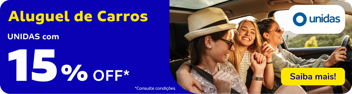 UNIDAS com 15% OFF