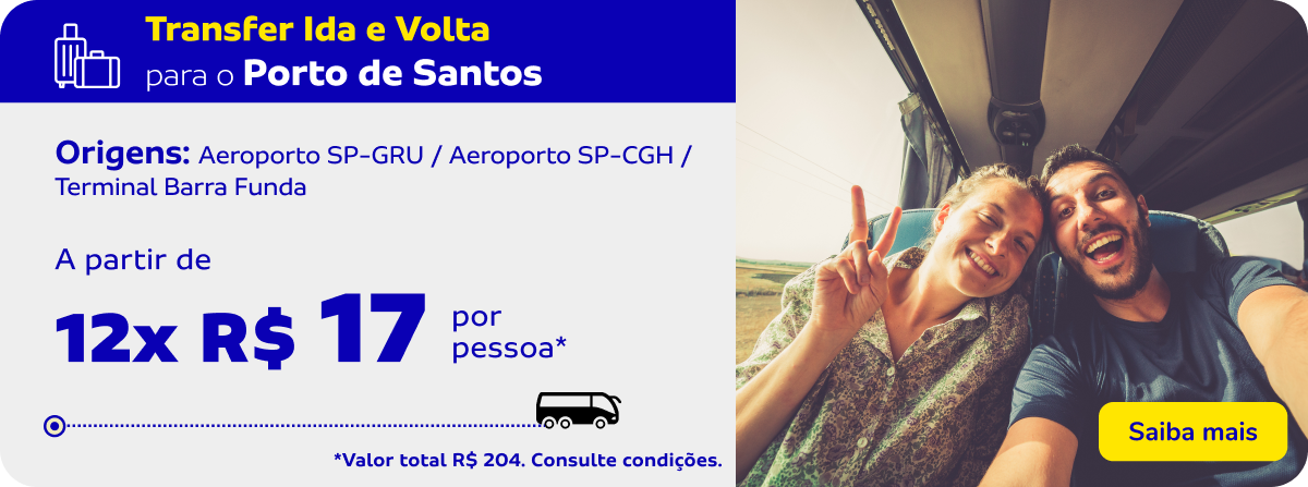 Transfer Ida e Volta para o Porto de Santos