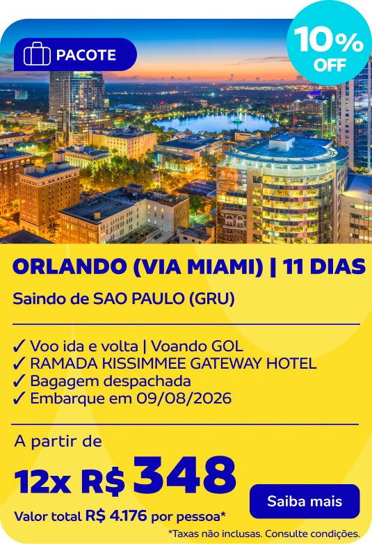 ORLANDO (Via Miami) | 11 DIAS
