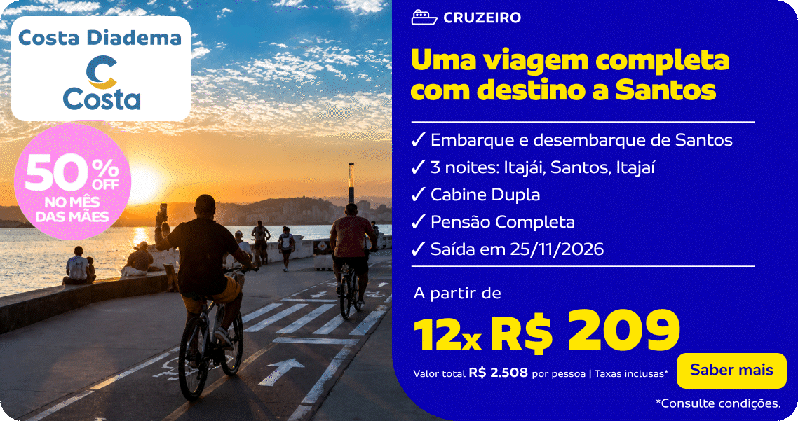 Uma viagem completa com destino a Santos