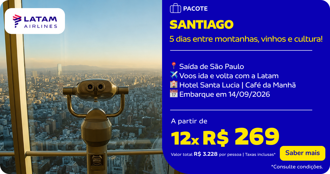 SANTIAGO 5 dias entre montanhas, vinhos e cultura!