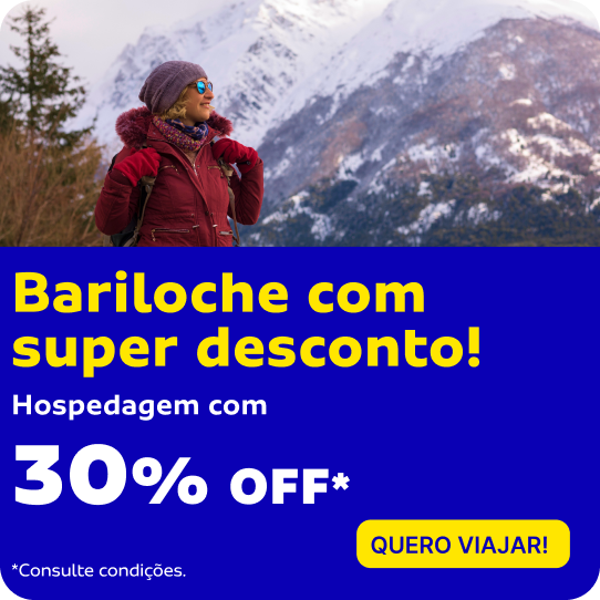 Bariloche com super desconto! hospedagem com 30%OFF