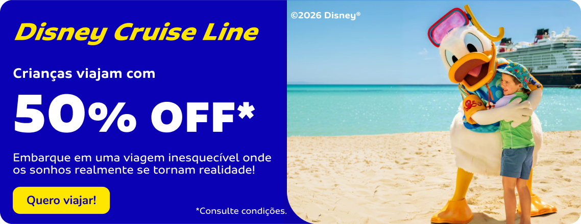 Fale conosco e encontre o roteiro perfeito da Disney Cruise Line para você.