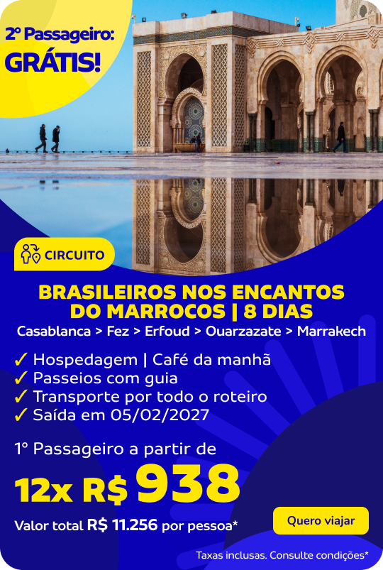BRASILEIROS NOS ENCANTOS DO MARROCOS | 8 dias