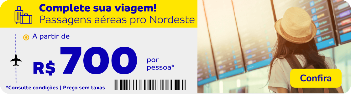 Passagens aéreas pro Nordeste a partir de R$700 por pessoa
