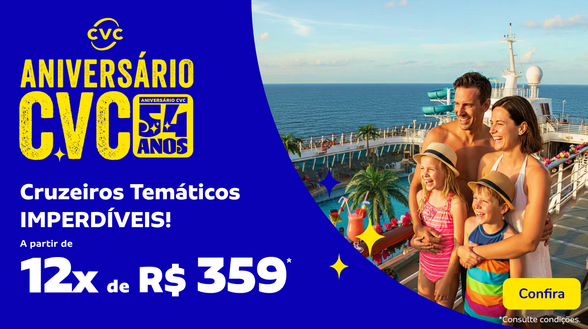 Cruzeiros Temáticos IMPERDÍVEIS!