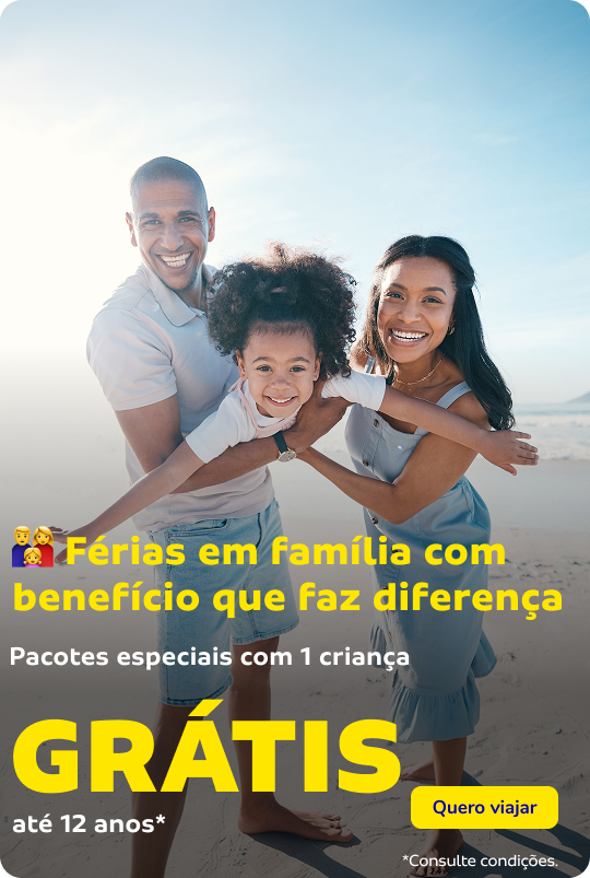 👨‍👩‍👧 Férias em família com benefício que faz diferença