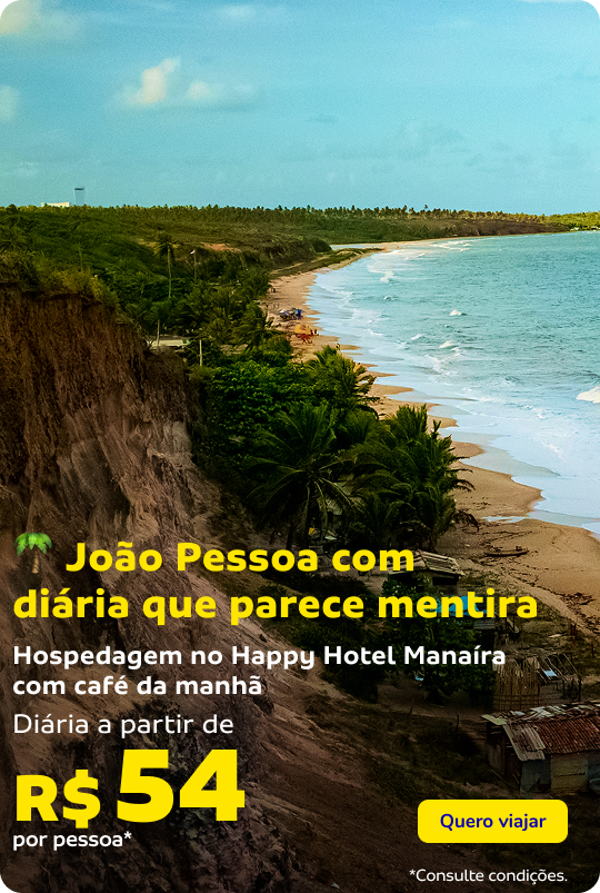 🌴 João Pessoa com diária que parece mentira
