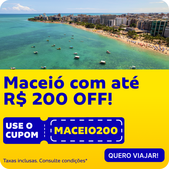 Maceió com até R$ 200 OFF
