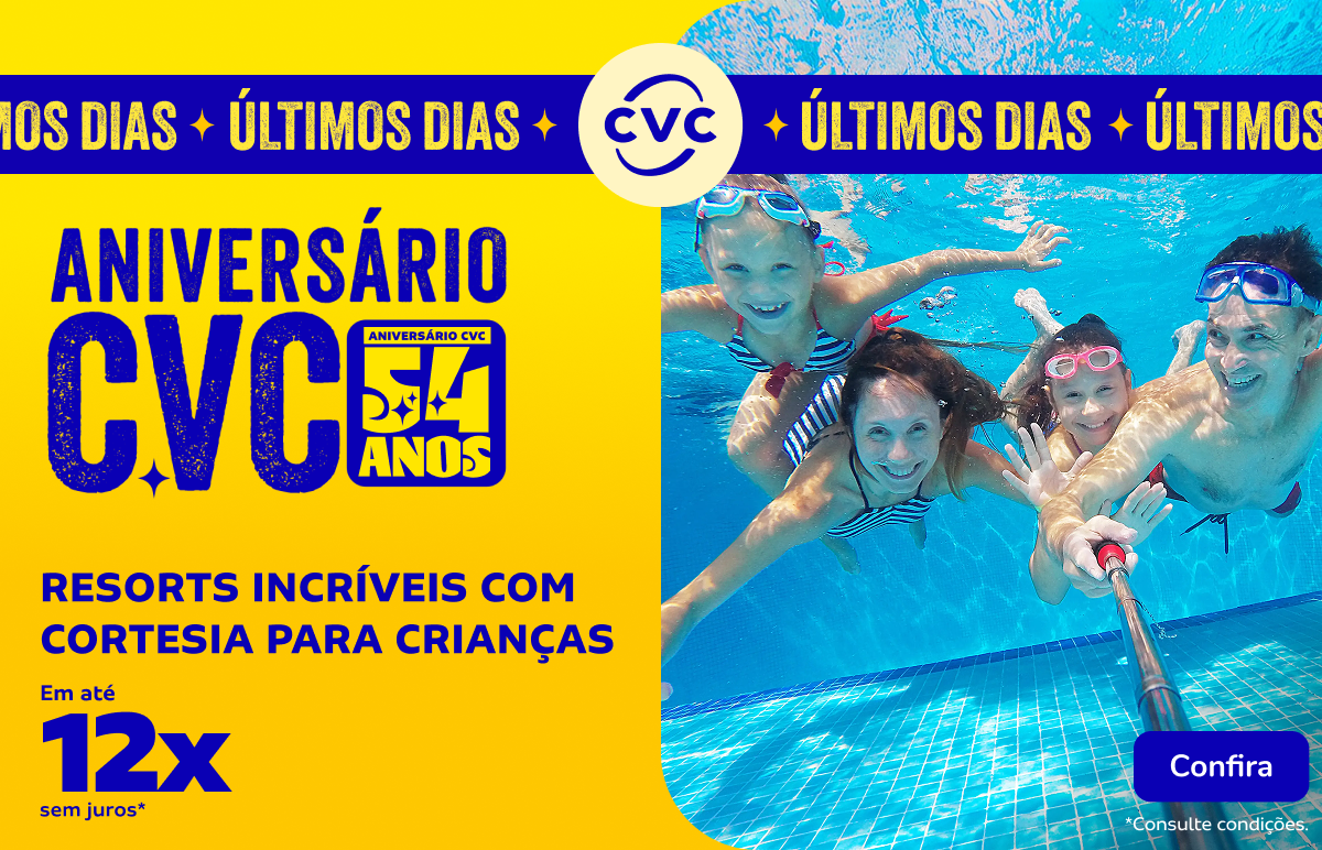RESORTS INCRÍVEIS E COM CORTESIA PARA CRIANÇAS