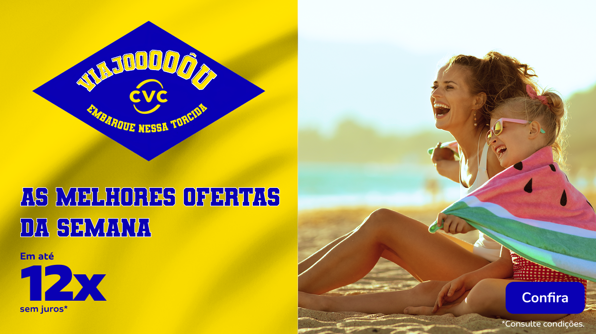 As MELHORES OFERTAS no ANIVERSÁRIO CVC