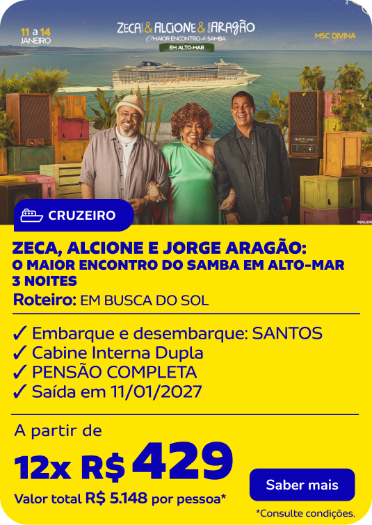 ZECA, ALCIONE E JORGE ARAGÃO: O MAIOR ENCONTRO DO SAMBA EM ALTO-MAR | 3 Noites