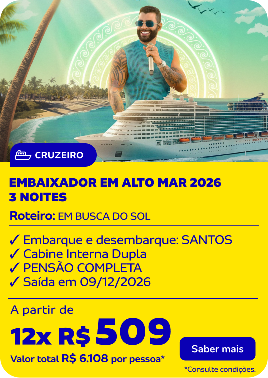 EMBAIXADOR EM ALTO MAR 2026 | 3 Noites