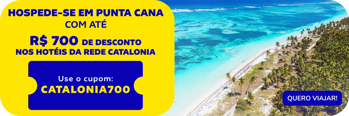Hospede-se em Punta Cana com até R$700 de desconto nos hotéis da rede Catalonia